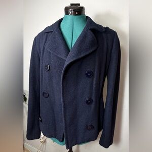 H&M Navy Women's Pea Coat